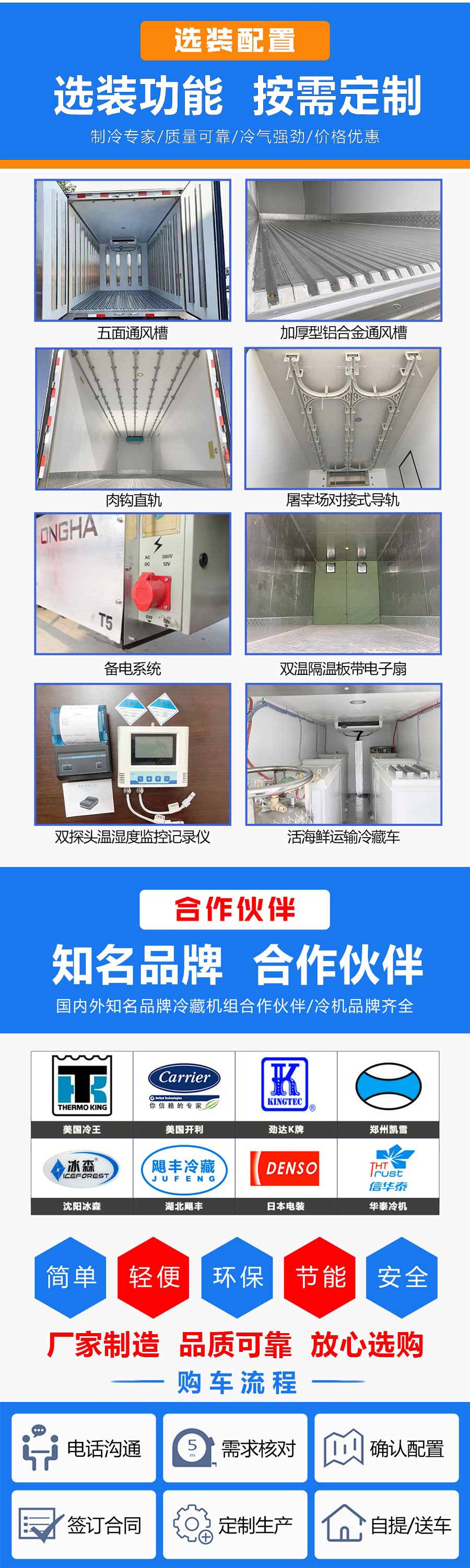 天錦KR高頂雙臥冷藏車(chē)